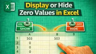 How to Display or Hide Zero Values in Excel