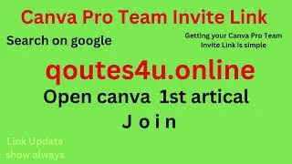 How To Get Canva Pro Team Invite || Updated Daily