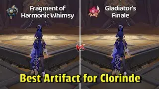 Clorinde Build - 4pc Fragment of Harmonic Whimsy vs 4pc Gladiator Comparison - [Genshin Impact]