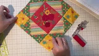 Super easy block that really shows off the fabric!