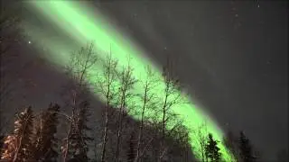 Aurora display over LARS, UAF (February 13, 2013)