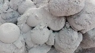 ASMR : Crispy Sand Mud Dry Floor Bucket Crumbling💦