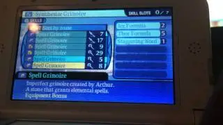 Etrian Odyssey Untold- Grimoire Slot Glitch