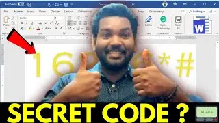 MS Word-ல் உள்ள Secret Code தெரியுமா | RAM Solution| Tamil