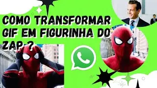 COMO CONVERTER GIF EM FIGURINHA DO WHATSAPP ?