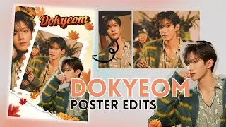 Dokyeom DK SEVENTEEN | KPOP Poster Edits | Canva Poster Tutorial FREE | Canva New Apps TypeLettering