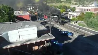 One of the Durango-Silverton Trains getting ready in the morning
