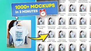 How I Created 1000 Tshirt Mockups in 3 Minutes (Full Automation System) No Canva, No Hassle