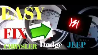 CHRYSLER, DODGE, JEEP RED LIGHTING BOLT ON DASH LIMP MODE -RELEARN PROCEDURE- EASY FIX