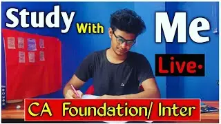 Live  2 Study With Me Ca Foundation/ Ca Inter 2021 | Study With Me |