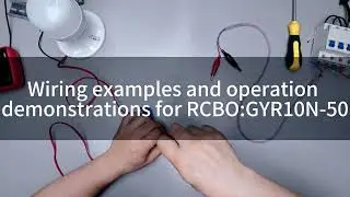 wiring examples and operation demonstrations of GYR10N-50 RCBO