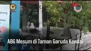 Viral, Video 14 Detik ABG Adu Bibir di Taman Garuda