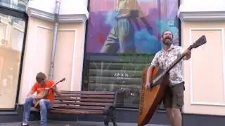 Четыре подруги и песня.Дуэт музыкантов