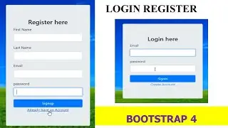 bootstrap login and signup form