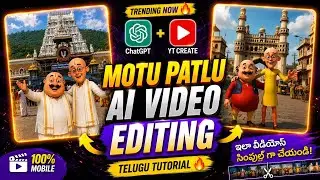 Trending Motu Patlu Ai video editing telugu | Motu Patlu Video Create Tutorial Chatgpt 