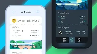 Train Ticket App Screen // Speedrun // HTML & CSS Tutorial