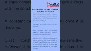 25/30 : PHP Class Constants #php #class #constants