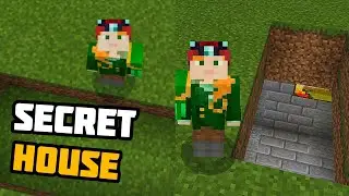 Secret house in Minecraft PE | Minecraft PE gameplay part 22