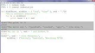 How to indent code and remove indentation of code in Python IDLE