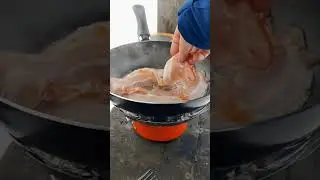Голодный турист - горе в семье! Яичница с беконом на природе. ASMR