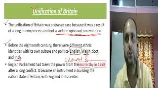 Unification of Britain | Rise of Nationalism in Europe | CBSE Class 10