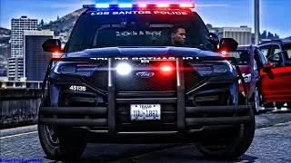 Playing GTA 5 As A POLICE OFFICER City Patrol| GTA 5 Lspdfr Mod|