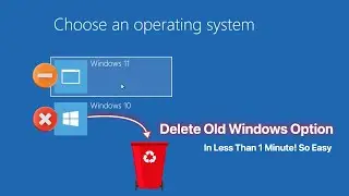 How To Remove Dual Windows Option From PC | 2022