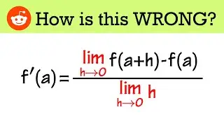 Isn't this limit equivalent to the definition of the derivative? Reddit calculus problem r/askmath