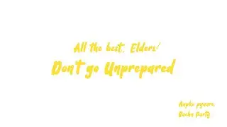 Dear Elders, (Voting Awareness)