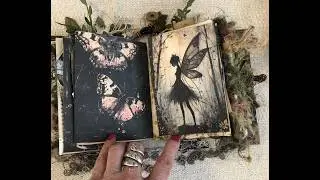 Midnight Fairies Junk Journal Flip Through (Sold)