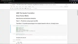GRIP-The Sparks Foundation- Data Science & Analytics TASK#1