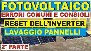 LAVAGGIO PANNELLI SI O NO ?