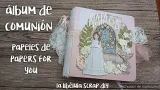 ÁLBUM DE COMUNIÓN PARA NATALIA - COLECCIÓN UN DÍA PARA RECORDAR DE PAPERS FOR YOU.