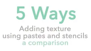 Texture Paste Comparison 