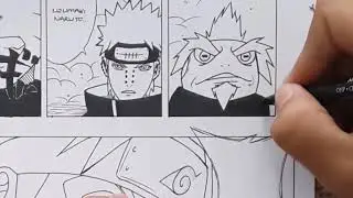 Speed Drawing Uzumaki Naruto vs Pain