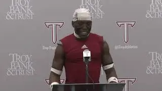 Player Postgame Interviews- Troy vs. Army