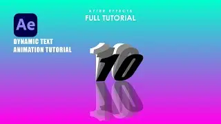 Create Dynamic Text Animation tutorial in After Effects - No Plugins | After Effects Tutorial