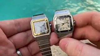 What is the difference between Cartier Santos Carrée automatic and Cartier Santos Galbee - explained