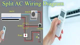 Split type AC Indoor & Outdoor  wiring diagram Single Phase / Circuitinfo
