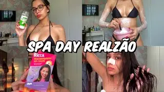 SPA DAY REALZÃO ✨ unha, banho de lua, skincare
