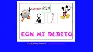 Cancion CON MI DEDITO con pictogramas