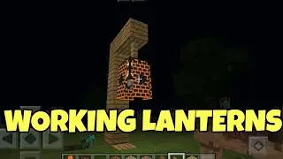 HOW TO MAKE A LANTERN IN MCPE 1.2 [Minecraft PE 1.2 Trick]