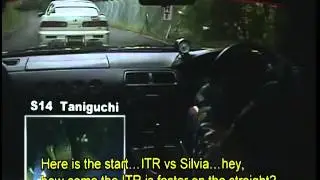 Integra type R Vs Nissan Silvia S14. Touge