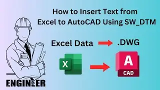 How to Insert Excel Data into AutoCAD Using SW DTM || Insert Survey Data into AutoCAD ||