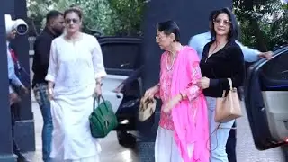 Kajol With Son Yug,Orry,Tanisha Ulkerji With Tanuja Reached For Singham Again Screening