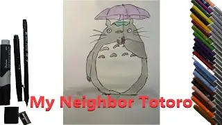 How to draw an ANIME character - My Neighbor Totoro