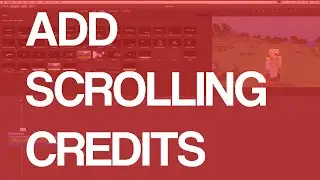 How To Add Scrolling Credits In iMovie