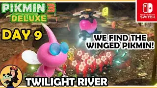 SO EMBARRASSING!! WE FINALLY GET WINGED PIKMIN (TWILIGHT RIVER) - Day 9 - Pikmin 3 Deluxe  Blind