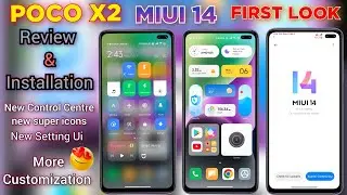 POCO X2/REDMI K30 MIUI 14.0.3.0 SR EDITION FIRST LOOK😍 😍IT'S AMAZING ROM! MIUI 14  FULL INSTALLATION
