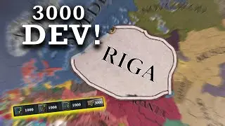 EU4 what if Riga had 3000 Development AI only Timelapse